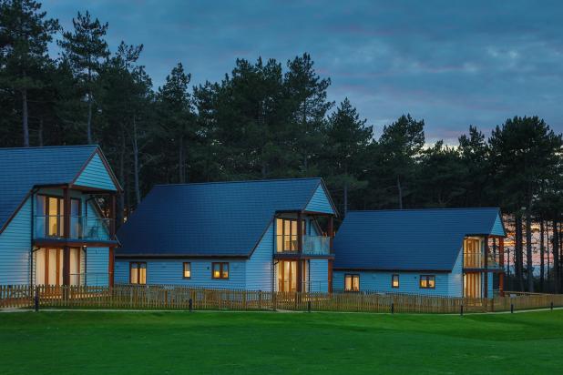 lodges at night