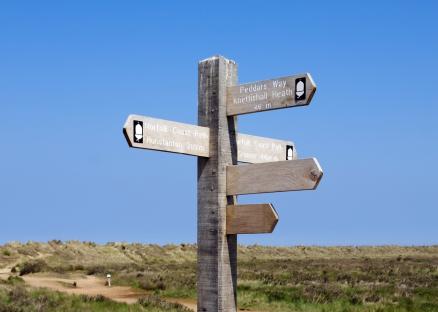 Signpost-Norfolk-Coast-walks-Hunstanton