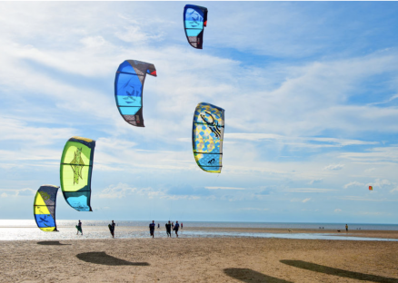 Local attractions kites beach summer Norfolk
