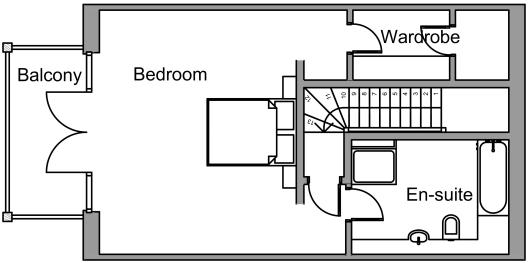 Garden lodge first floor floorplan